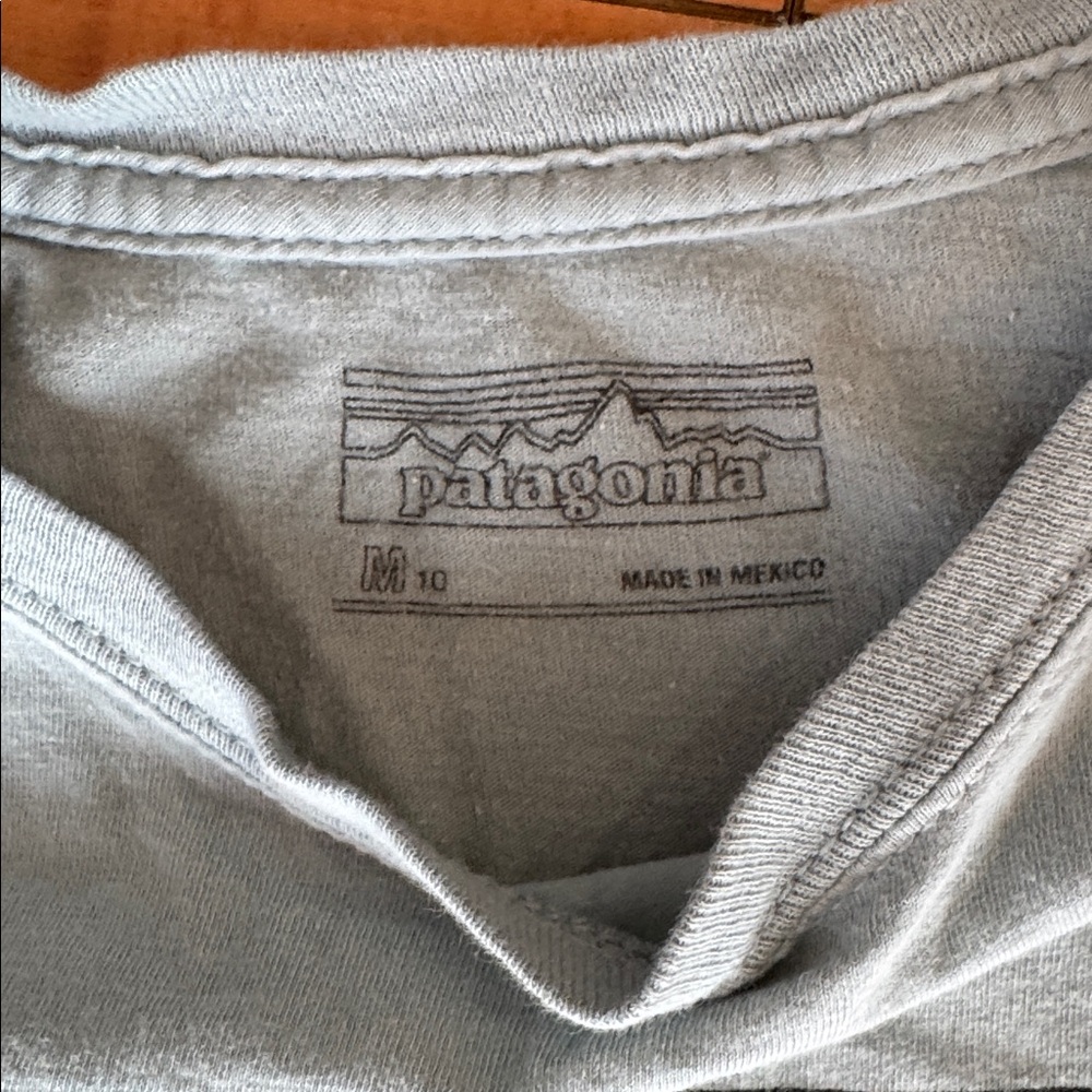 Patagonia Kids Light Blue Sunset Graphic Tee - Picture 2 of 4